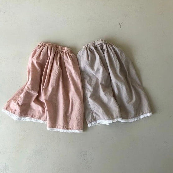 Pink midi skirt