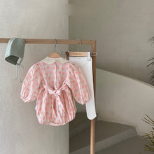 Load image into Gallery viewer, Pink neon floral babysuit