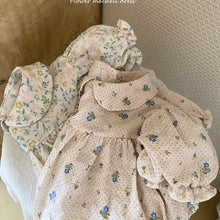 Load image into Gallery viewer, Floral collar babysuit