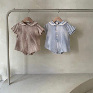 Stripped sailor bodysuit