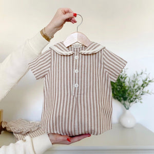 Stripped sailor bodysuit