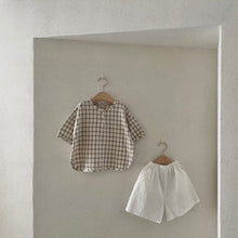 Load image into Gallery viewer, Check shirt and short
