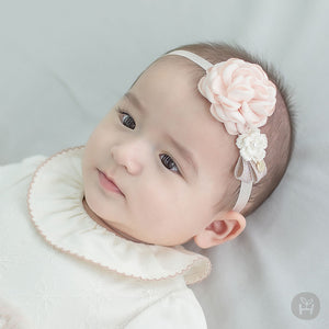 Pink flower headband