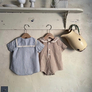 Stripped sailor bodysuit